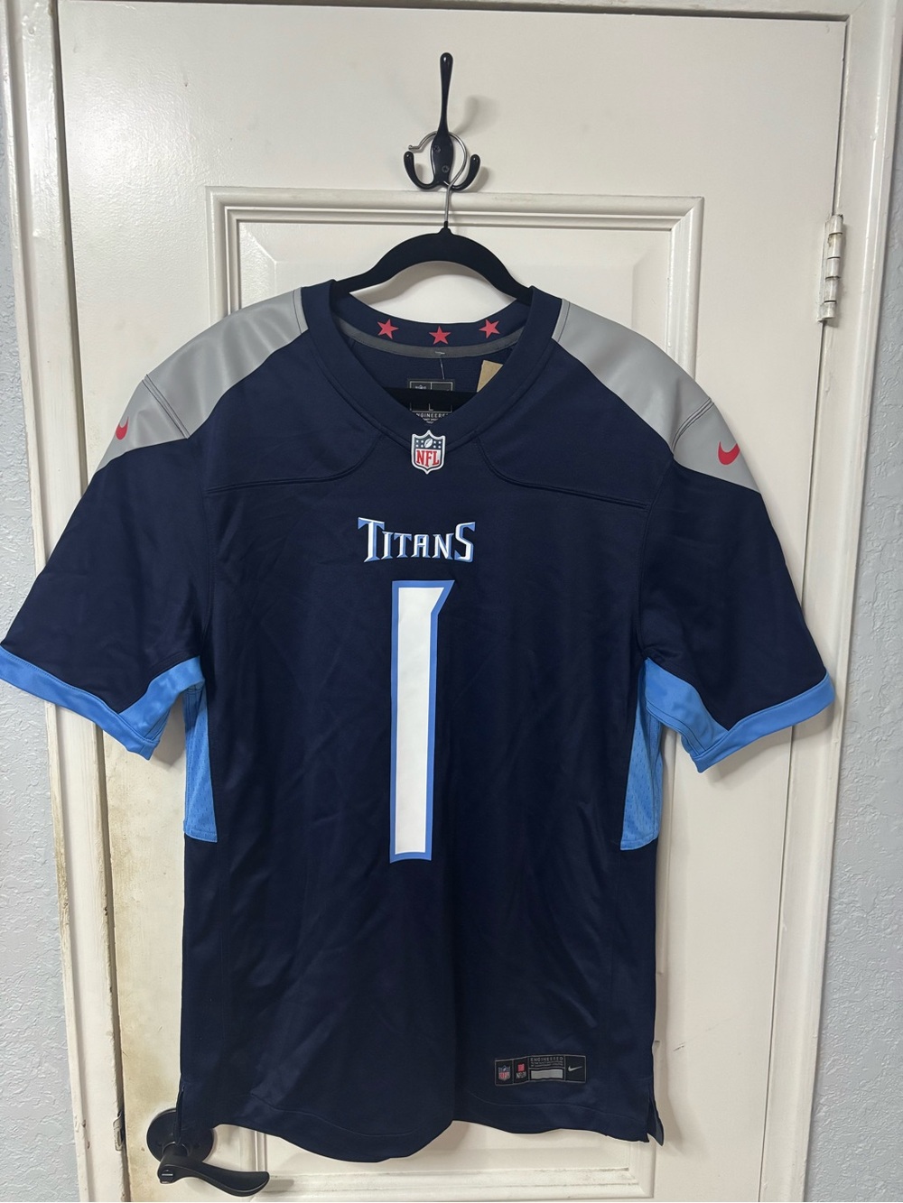 Nike NFL Tennessee #1 Cam Ward Jersey